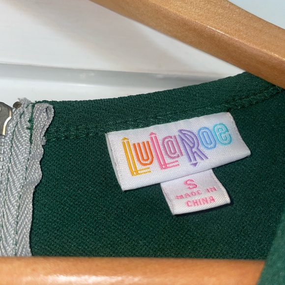 LuLaRoe Casual Dress with pockets. Size small. Green. - Picture 3 of 8